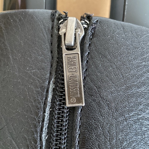 Harley Davidson Boots. Size 7.5. Black with Logo Details - Picture 7 of 11